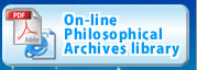 英語：PDE on-line philosophical archives library