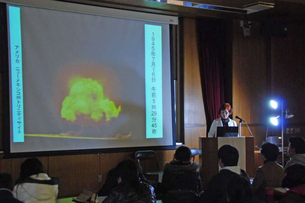 敬和学園大学の最終講義で原爆（トリニティ・サイト）について語られました（2011年1月14日）