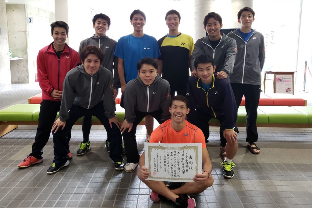 【敬和スポーツ】第74回北信越大学バドミントン選手権大会で男子団体（1部リーグ）優勝しました