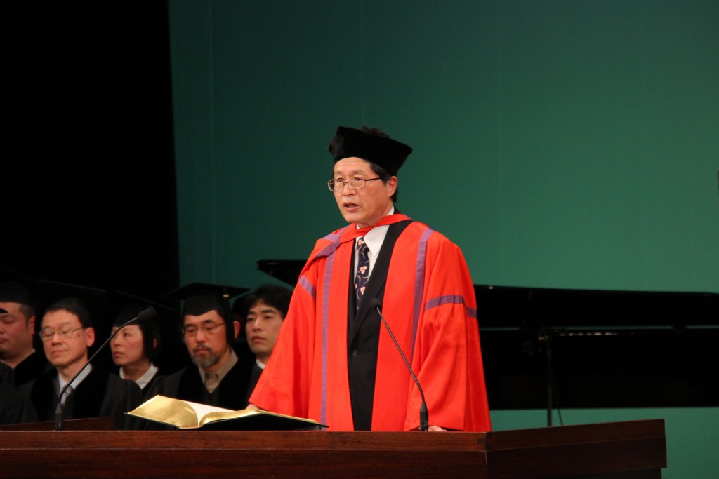 2015年度卒業式式辞（山田耕太学長）