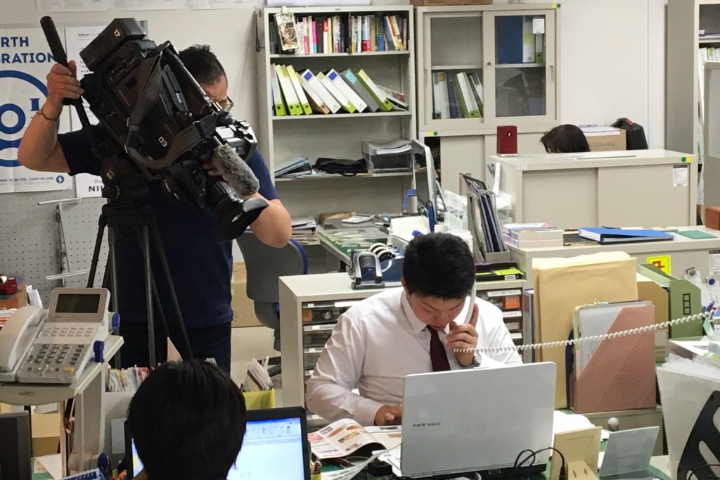 大学紹介ビデオ2016の撮影が行われています！