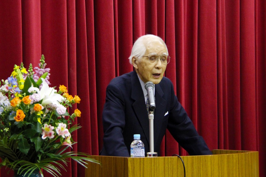 故郷の新発田市で、小和田恆先生にお話しいただきました