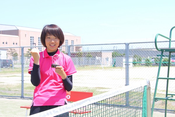 【敬和スポーツ】下越オープンテニス選手権大会で、五十嵐さん優勝！