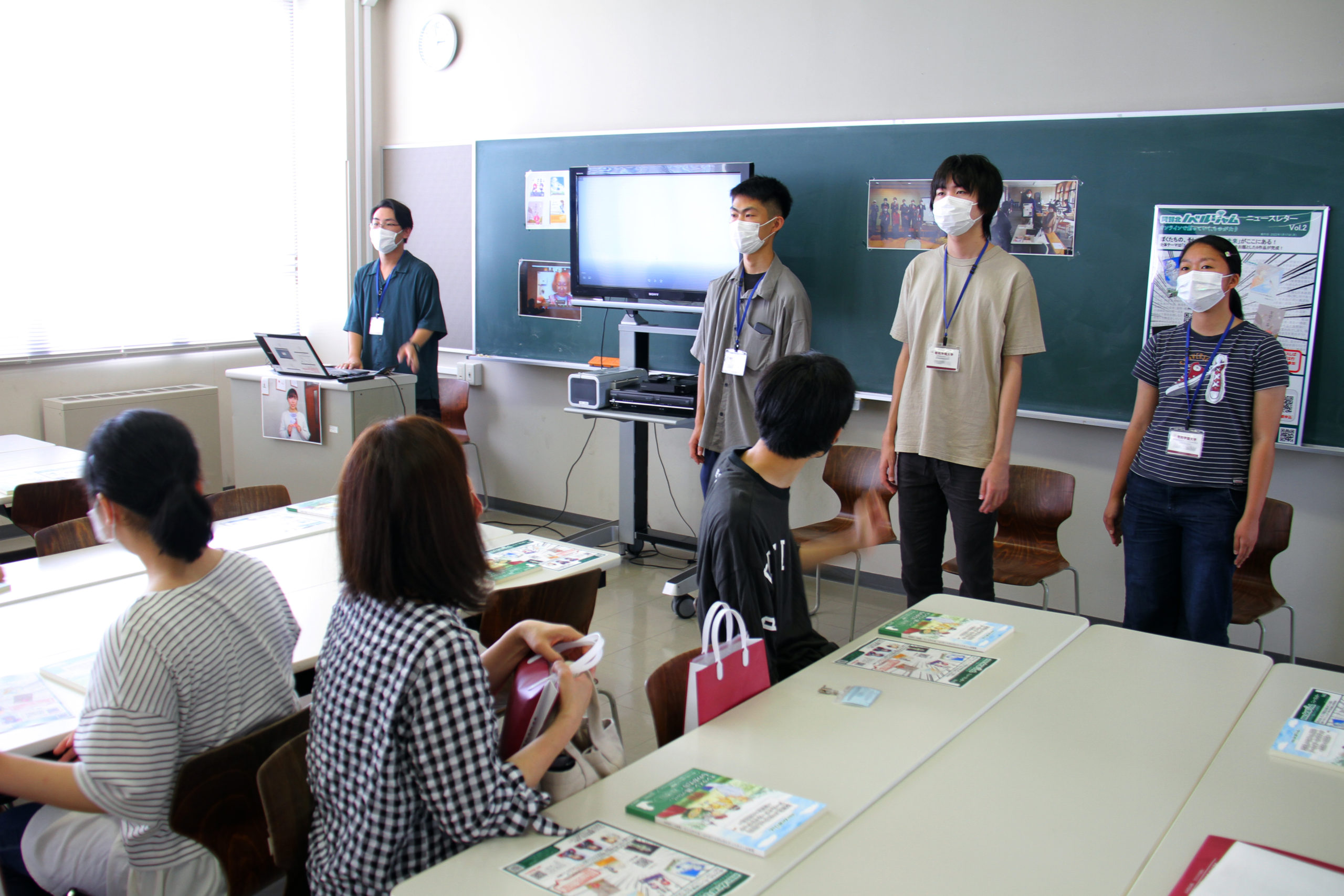 キャンパスツアーの活動発表（阿賀北ノベルジャム）