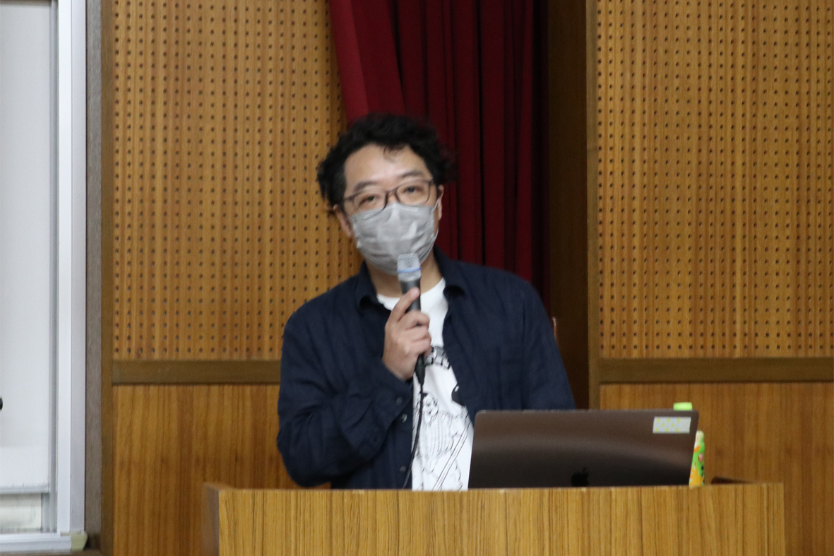 小沢高広さんの講義「AIが阿賀北の魅力を小説で発信⁉」