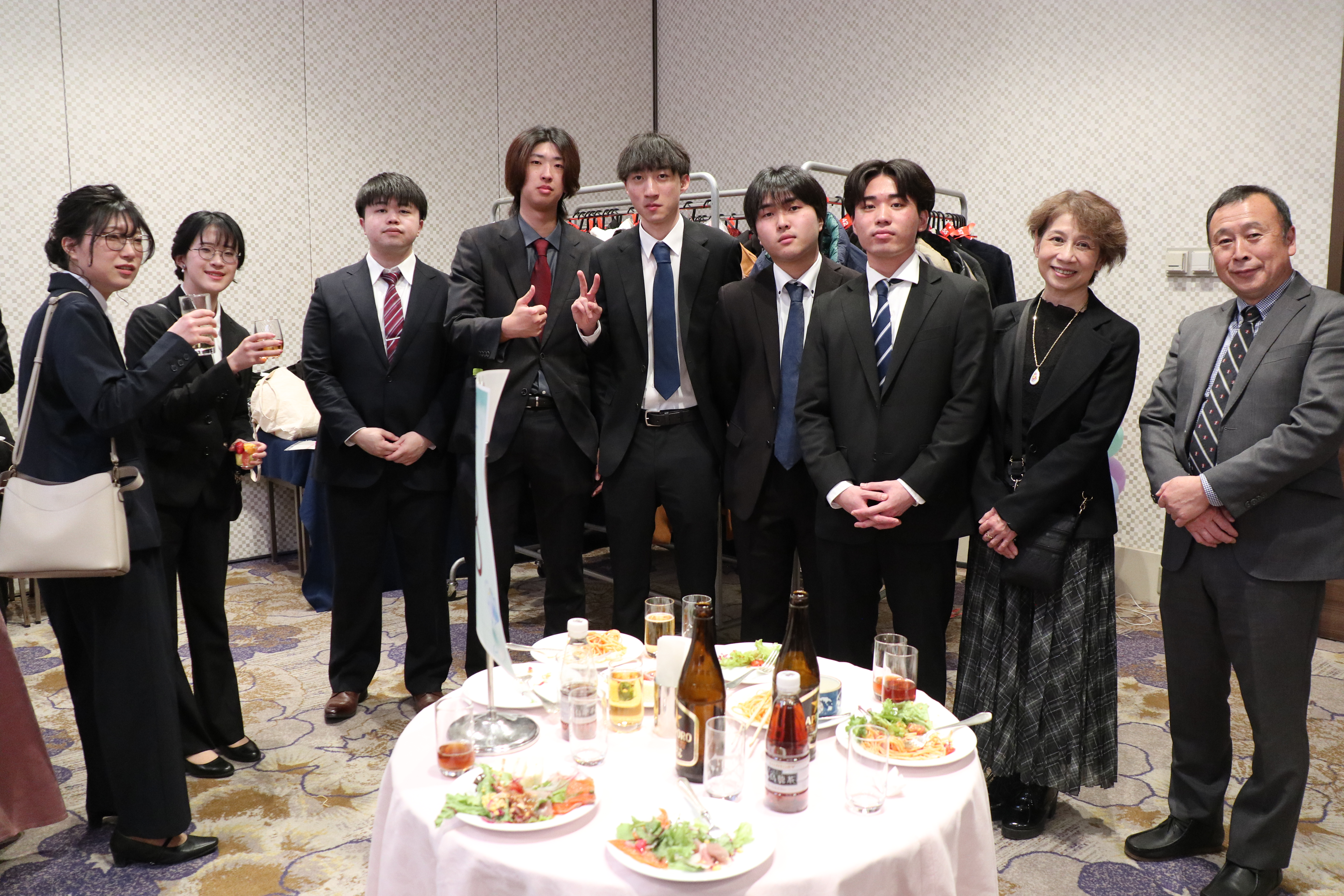 お世話になった先生と共に