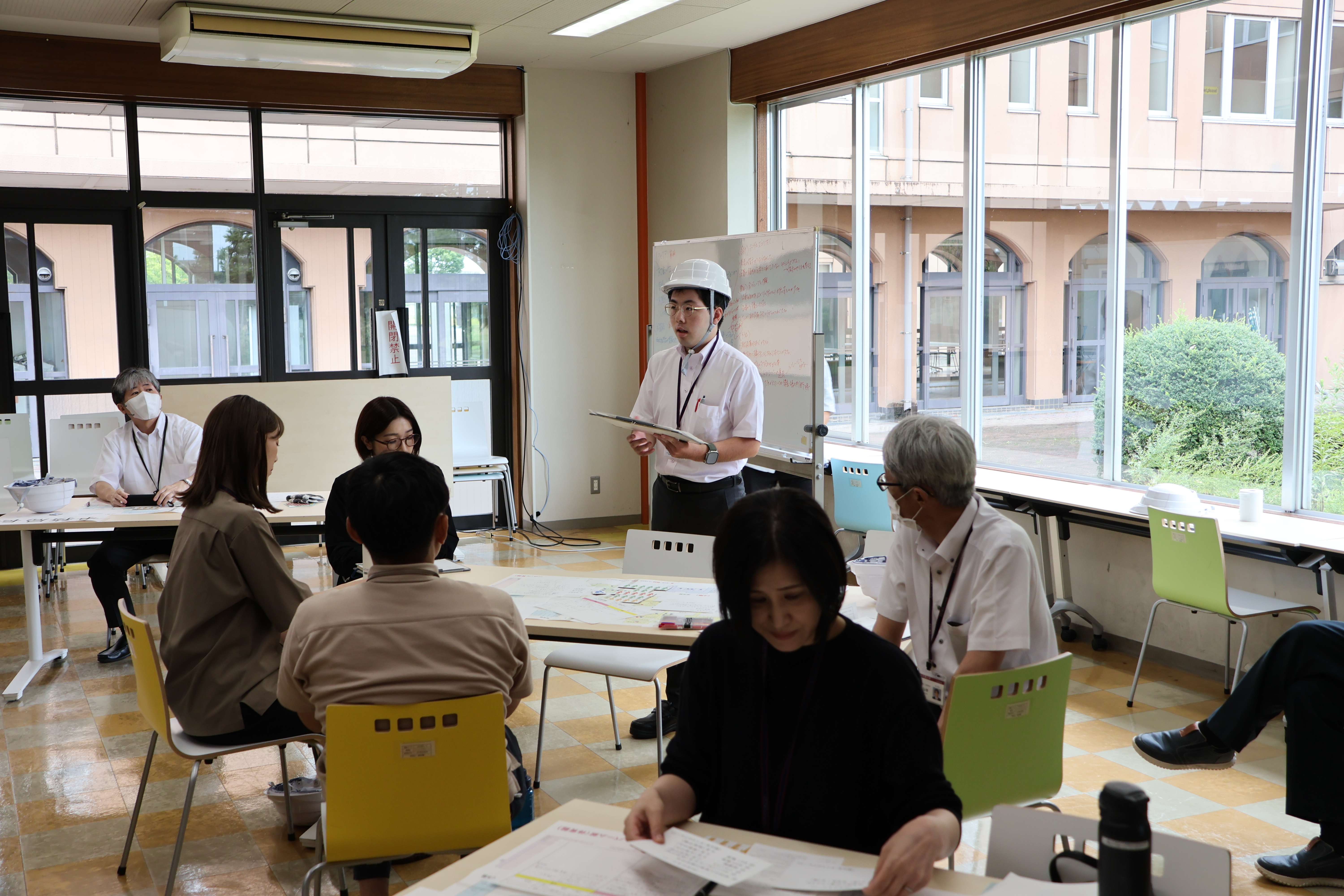 訓練での気づきや課題を全体で共有しました